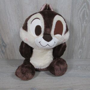 Disney Chip & Dale Sega Jumbo BIG Fluffy Plush Chip Stuffed Toy 20”